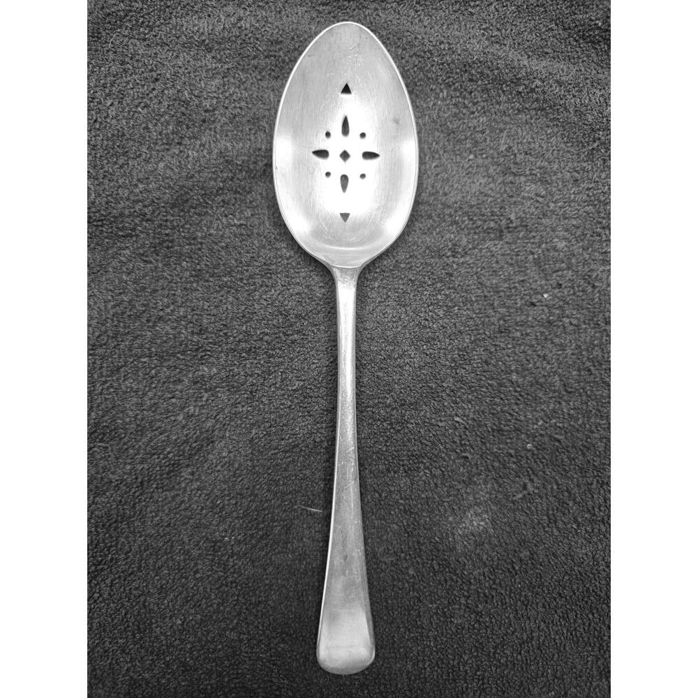 Vintage S.G , England, EPNS A1, Silverplate Slotted Spoon 8 1/4"